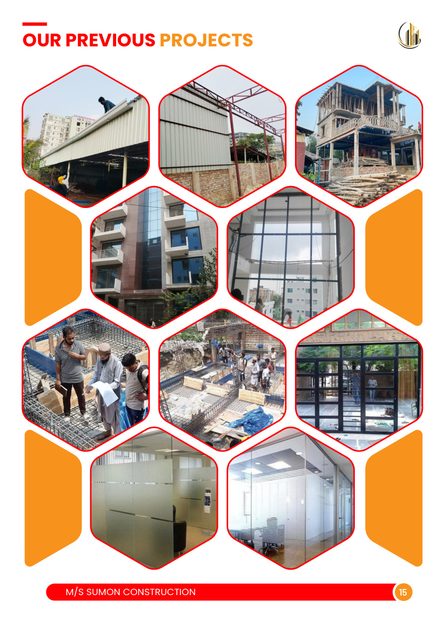 Construction projects from company profile